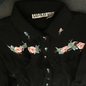 Black Fringe 80’s style Shirt